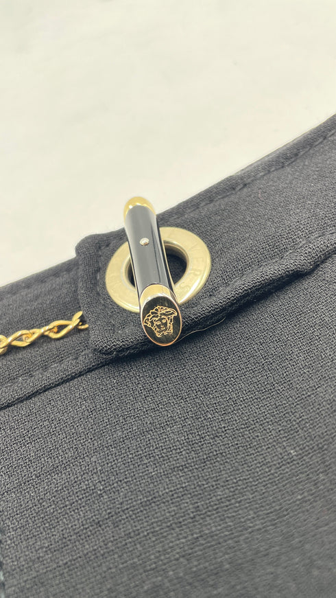 Gonna corta in crepe di lana