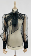 Blusa semitrasparente fiocco An