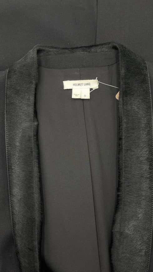 Blazer collo in cavallino