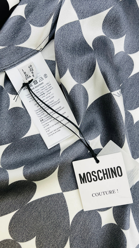 Camicia in seta a cuori