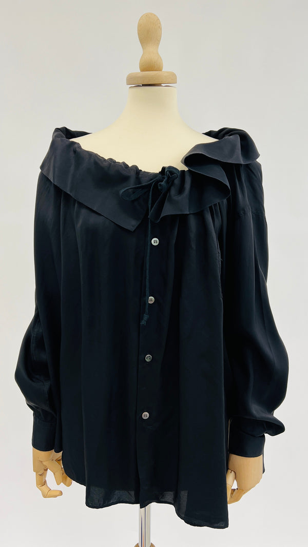 Camicia scollo gorgiera