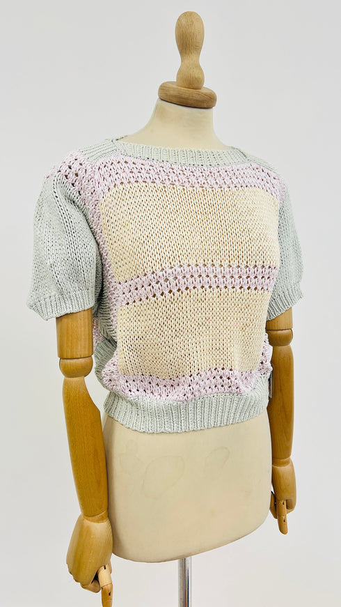 Maglia cropped tricot
