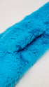 Sciarpa faux fur azzurra