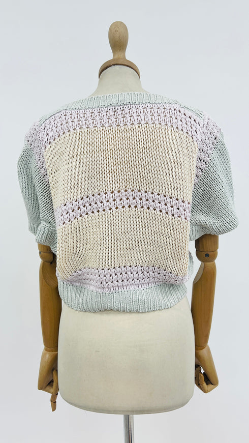 Maglia cropped tricot