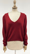 Maglia a V in cashmere