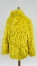 Pelliccia gialla oversize BALENCIAGA