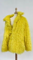 Pelliccia gialla oversize BALENCIAGA