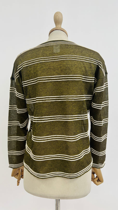 Maglia lurex a righe