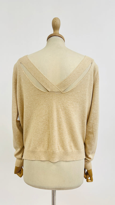 Pullover scollo incrociato