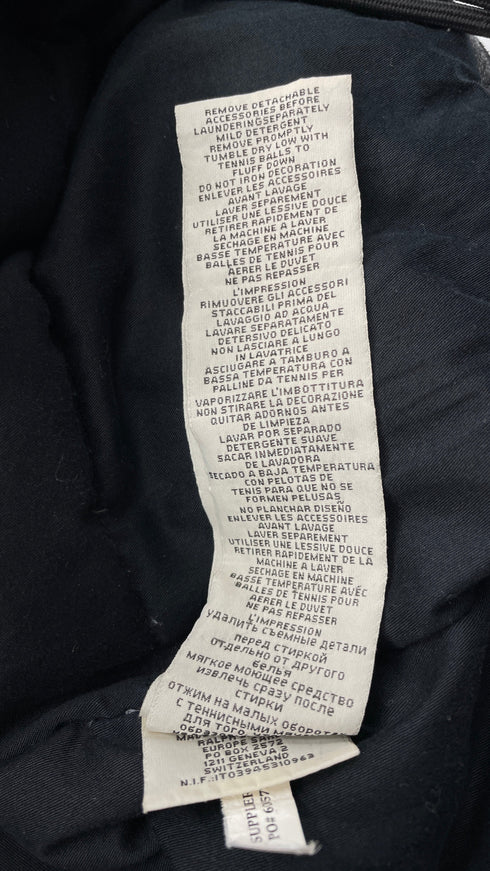 Parka imbottito effetto pelle