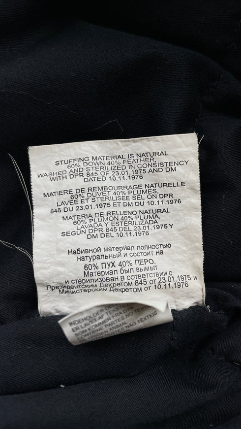 Parka imbottito effetto pelle