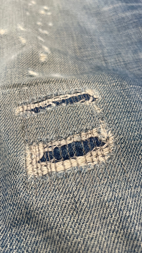 Jeans dritti stone washed