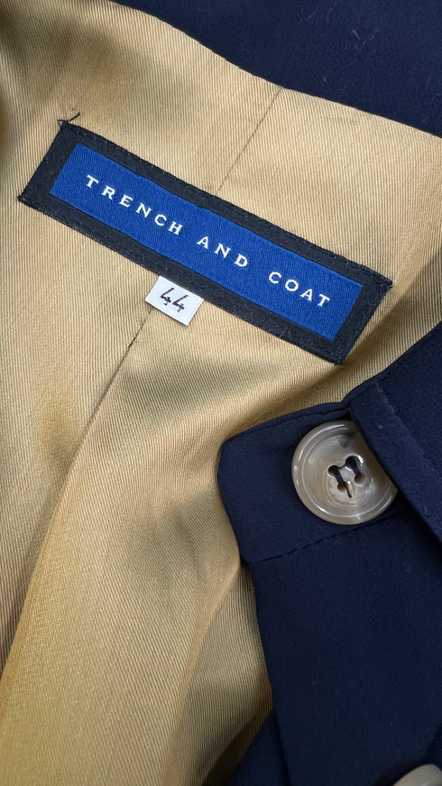 Trench raglan blu
