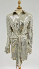 Chemisier laminato argento NEW Arrivals