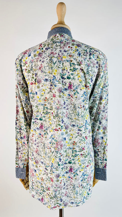 Camicia in cotone a fiori