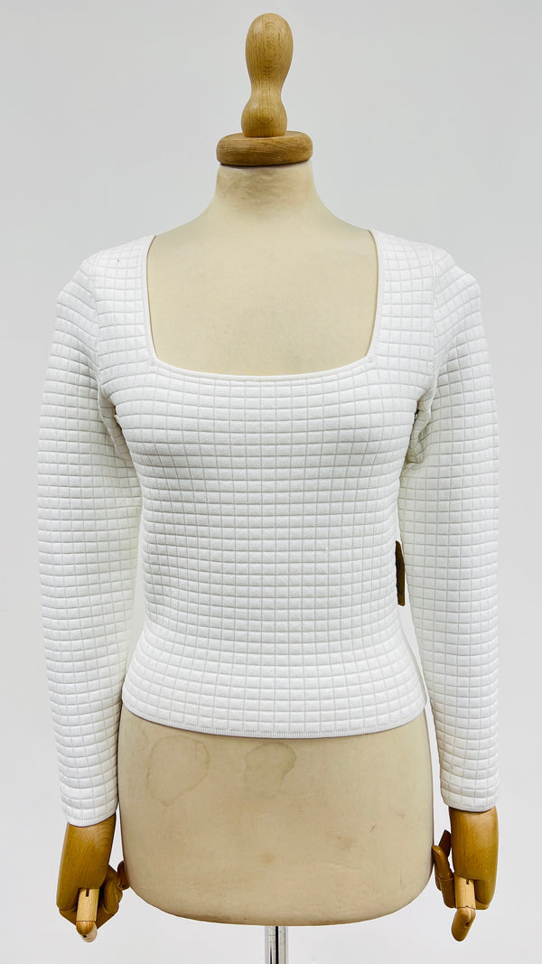 Longsleeve scollo squadrato