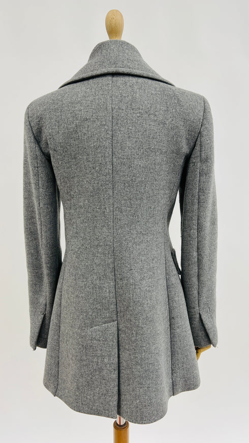 Caban corto grigio
