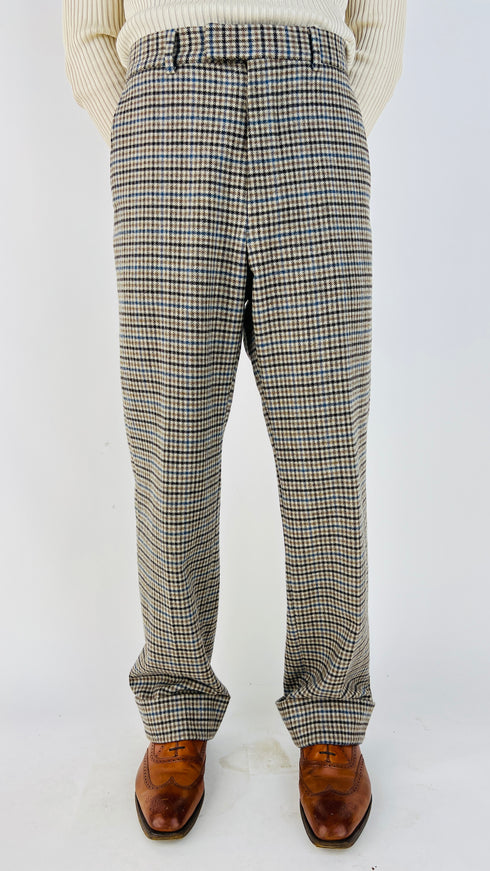 Pantaloni micro check