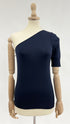 Monospalla in cotone blu
