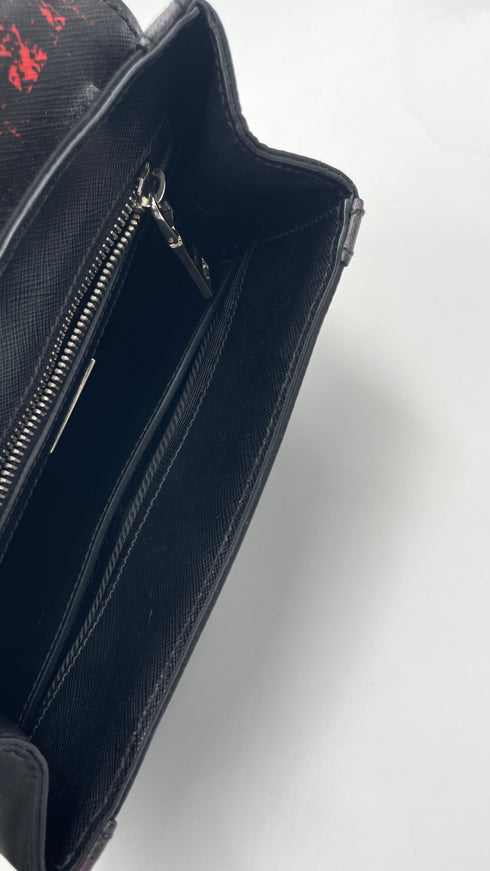 Borsa in pelle tartan