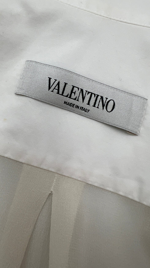 Camicia bianca in cotone-seta