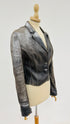 Blazer in pelle metalizzata vintage