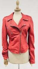 Chiodo in pelle rosso Unsigned