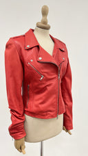 Chiodo in pelle rosso Unsigned