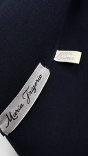 Cappotto lungo blu Maria Frigerio