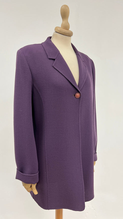 Blazer in crepe di lana vintage