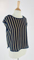 Top smanicato stile nautico