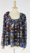 Blusa in seta stampata