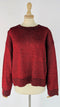 Maglia in cashmere lurex rosso