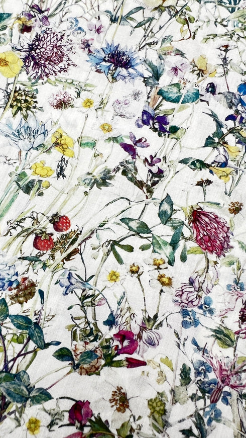 Camicia in cotone a fiori