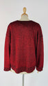 Maglia in cashmere lurex rosso