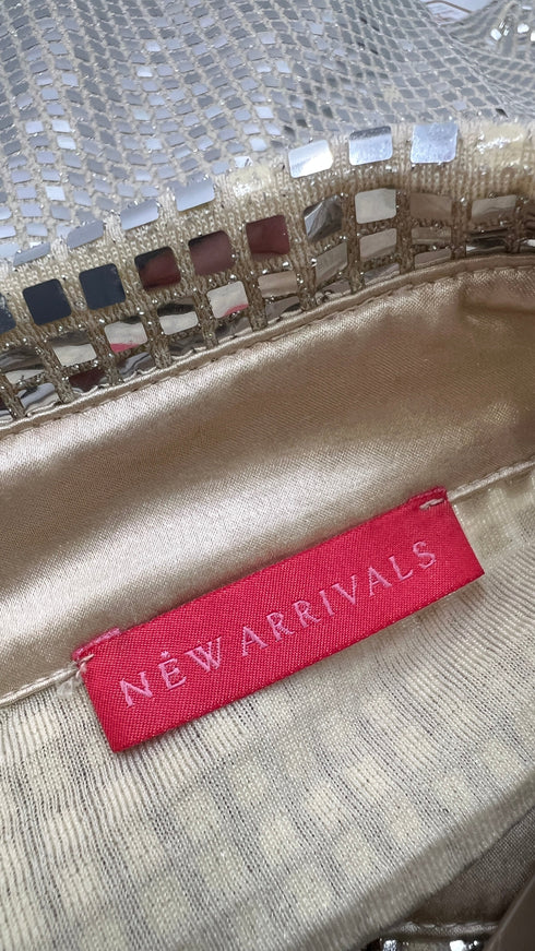 Chemisier laminato argento