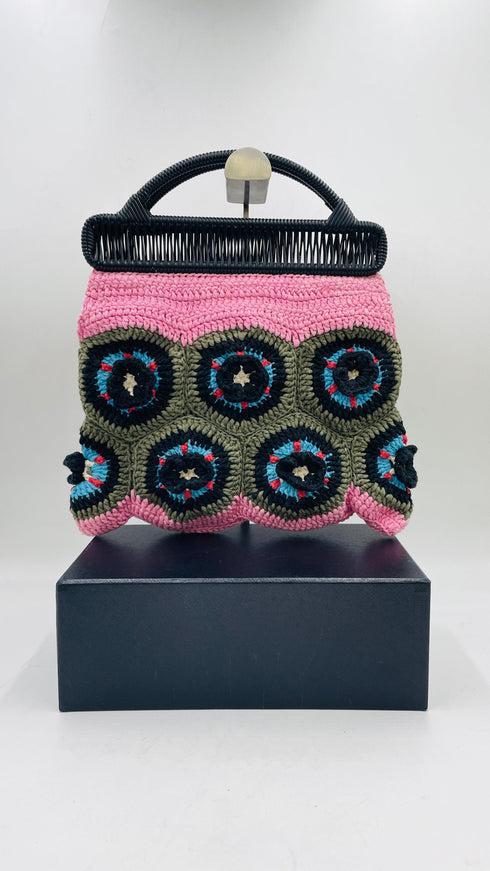 Borsa crochet a fiori