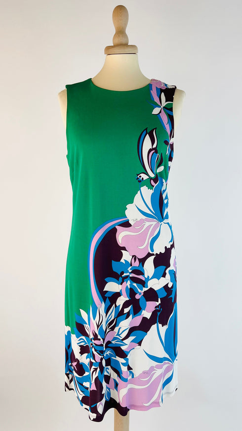 Abito corto in jersey stampato