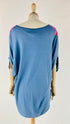 T-shirt oversize con stampa pastelli