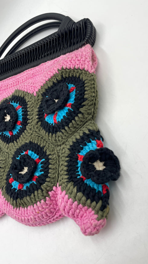 Borsa crochet a fiori