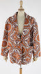 Blazer sfoderato fantasia decorativa