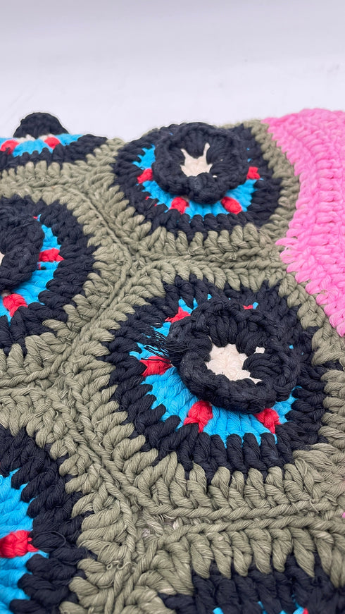 Borsa crochet a fiori