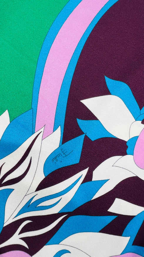 Abito corto in jersey stampato