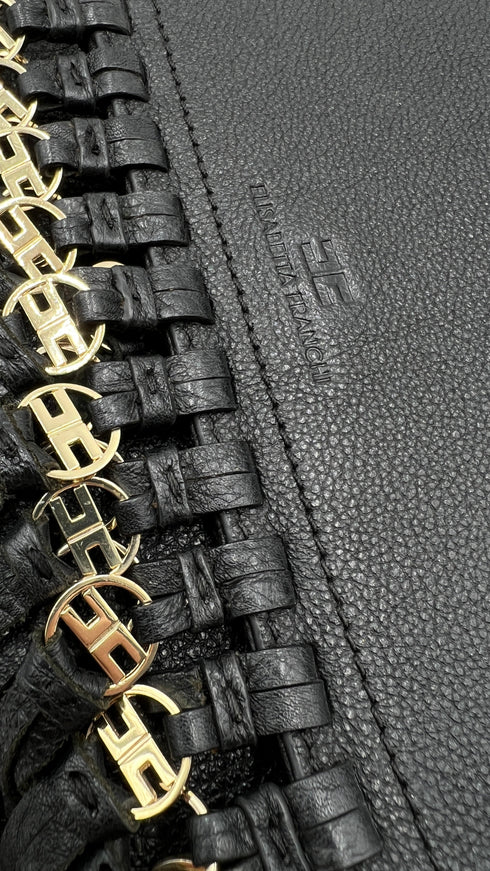 Borsa a tracolla con frange