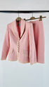 Completo giacca e gonna rosa
