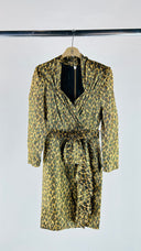 Abito midi animalier con cintura Unsigned