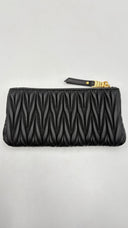 Portafogli in pelle nero Miu Miu