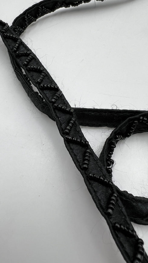 Borsa perline e paillettes