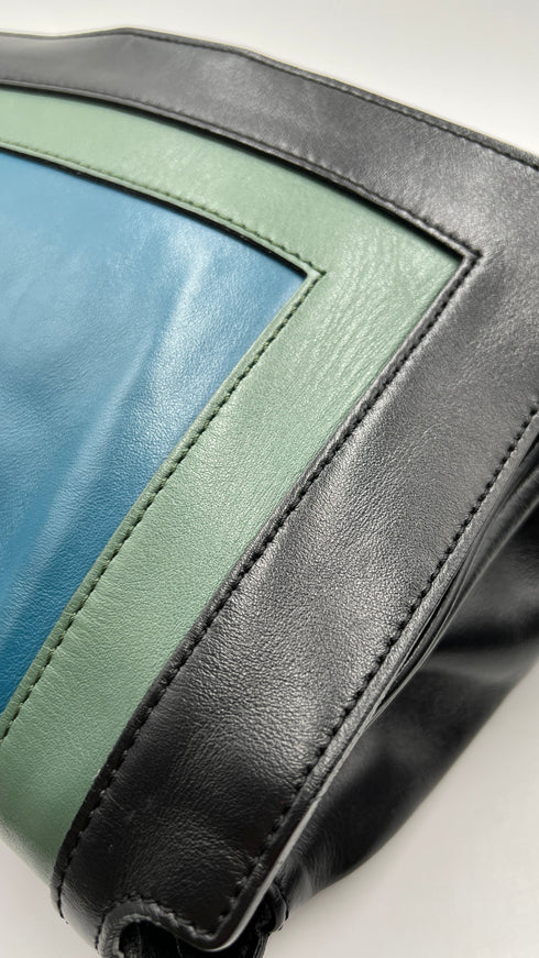 Borsa nera color-block