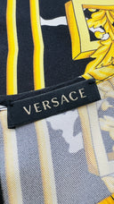 T-shirt in seta barocca Versace